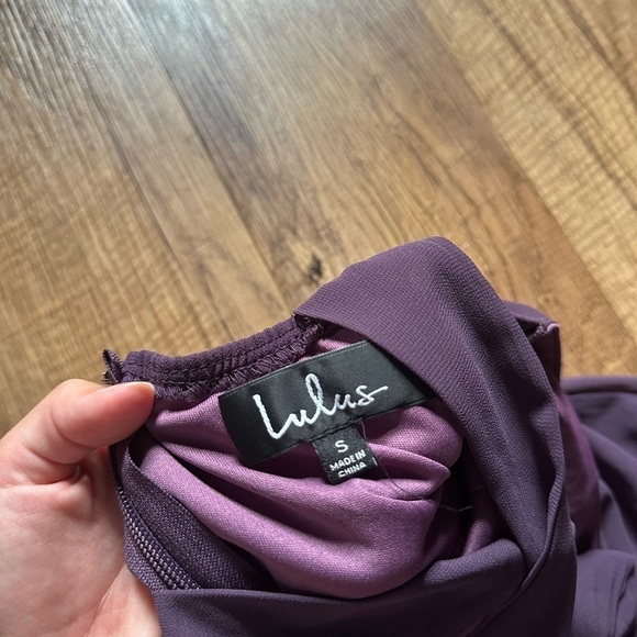 LULU’S Forevermore Dusty Purple Skater Dress - Picture 3 of 3